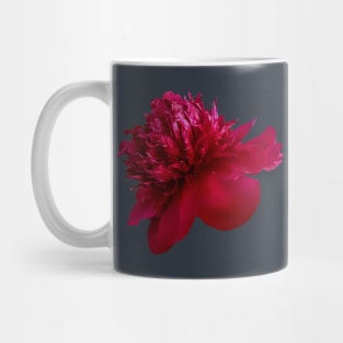 Red Peony Flower Mug